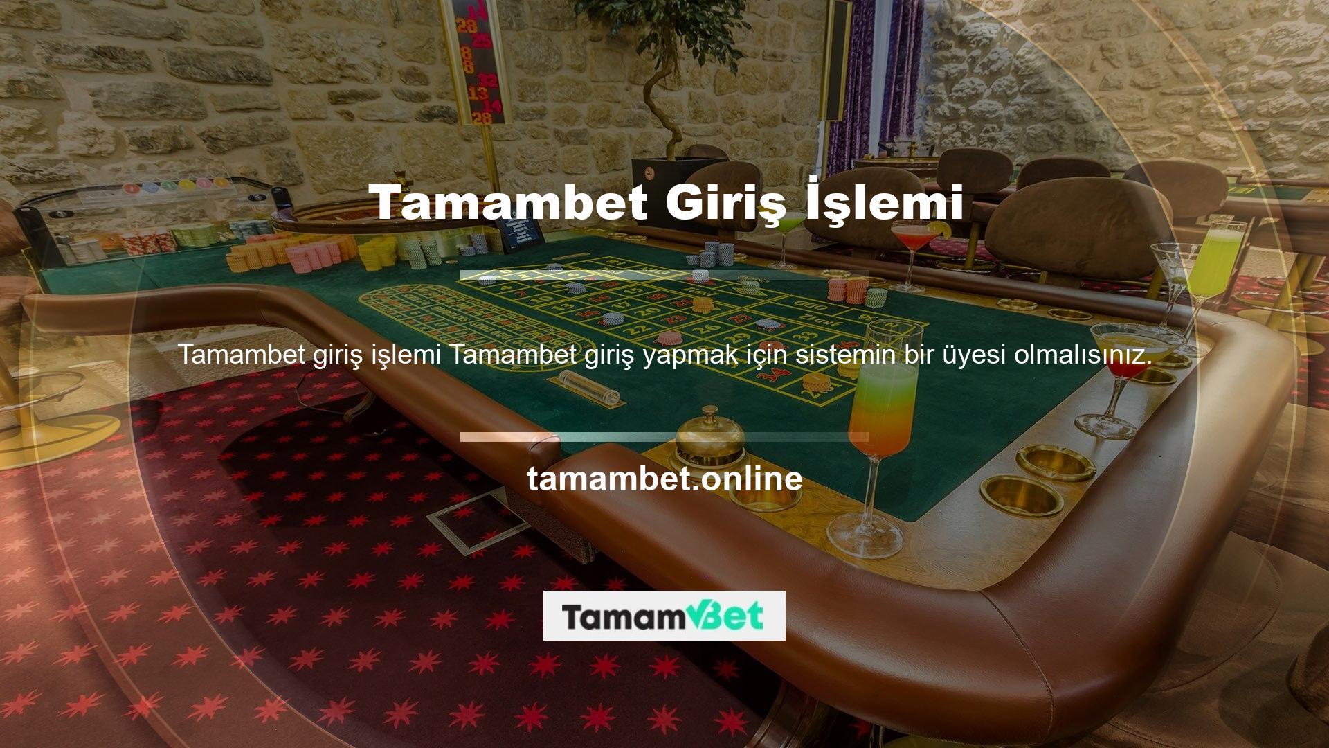 Tamambet bahis sitesinin tadını çıkarmak için güvenilir bir site üyeliğine sahip olmanız gerekir